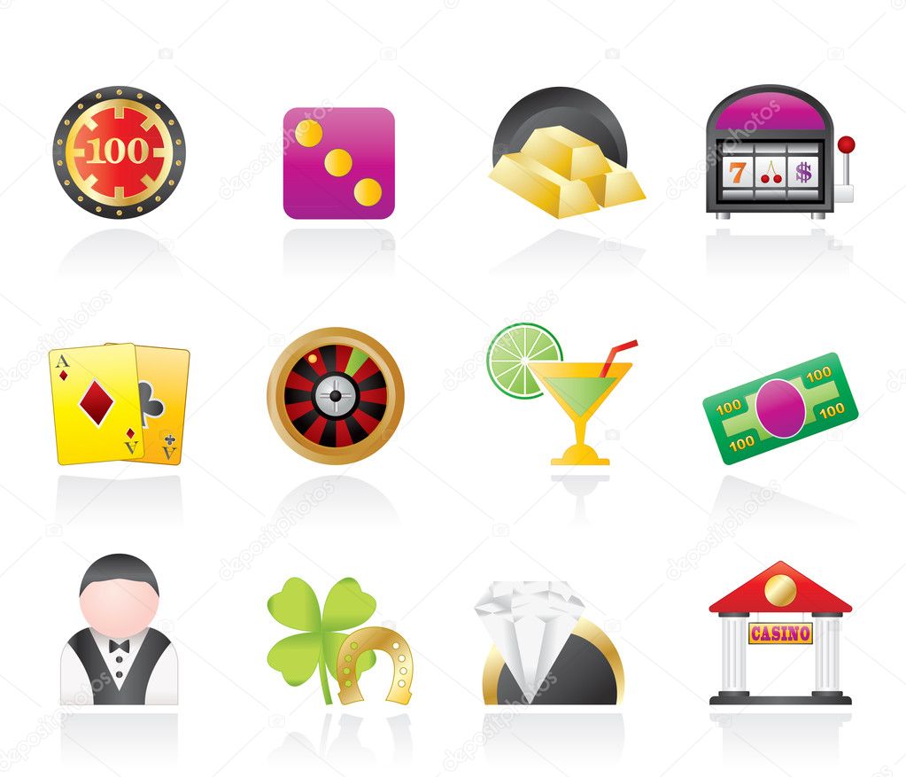 Casino and gambling icons | Stock Vector Y Stoyan Haytov #6431505