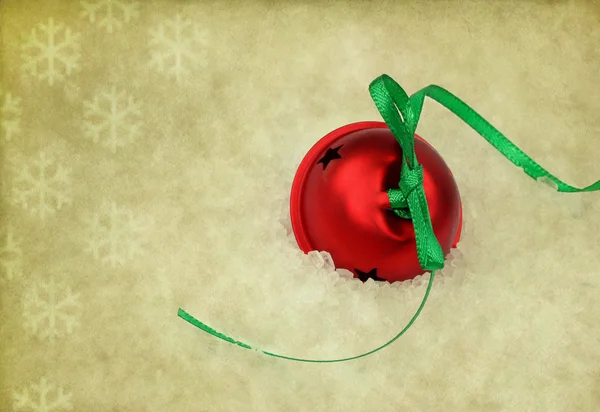 Christmas Bell on Vintage Background