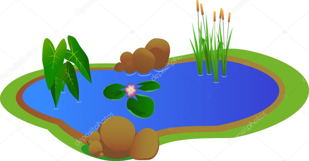 Water hole — Stock Vector 5747007