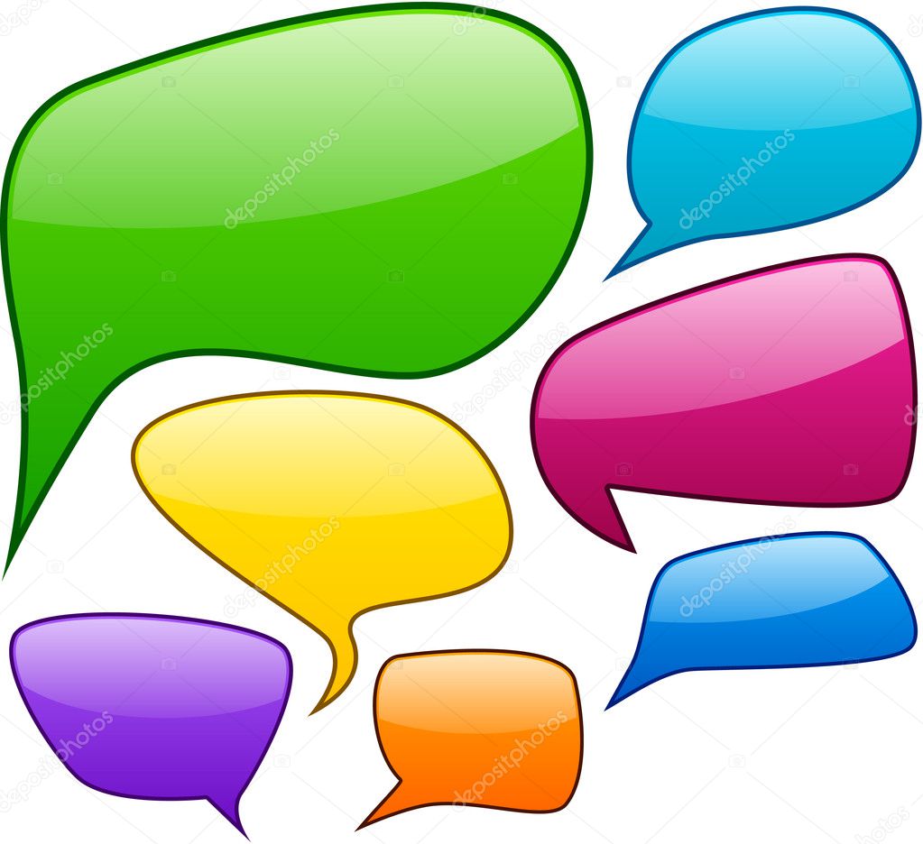 Vector Color Speech Bubbles Stock Vector Image By Maxborovkov