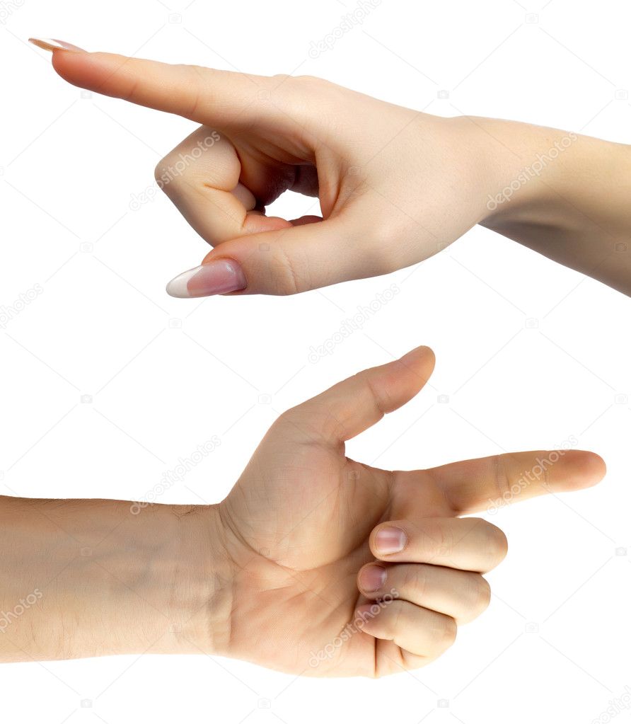 A Hand Pointing