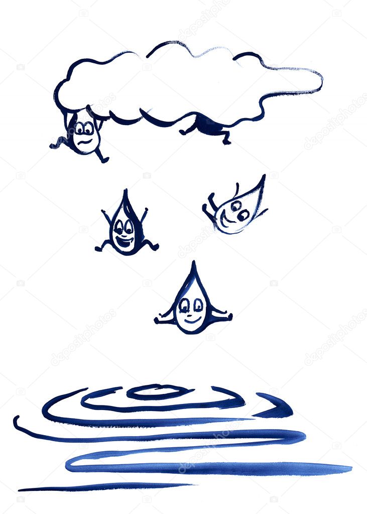 Water Drop Cartoon