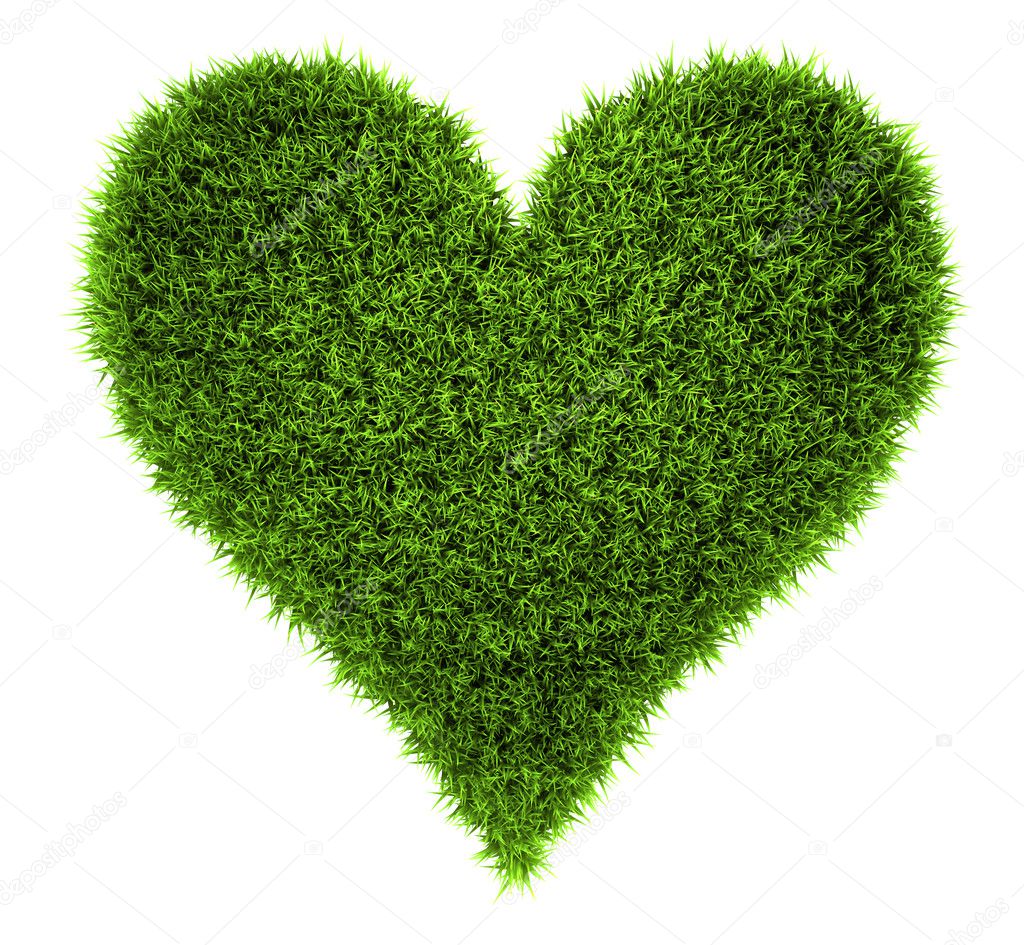 heart in grass