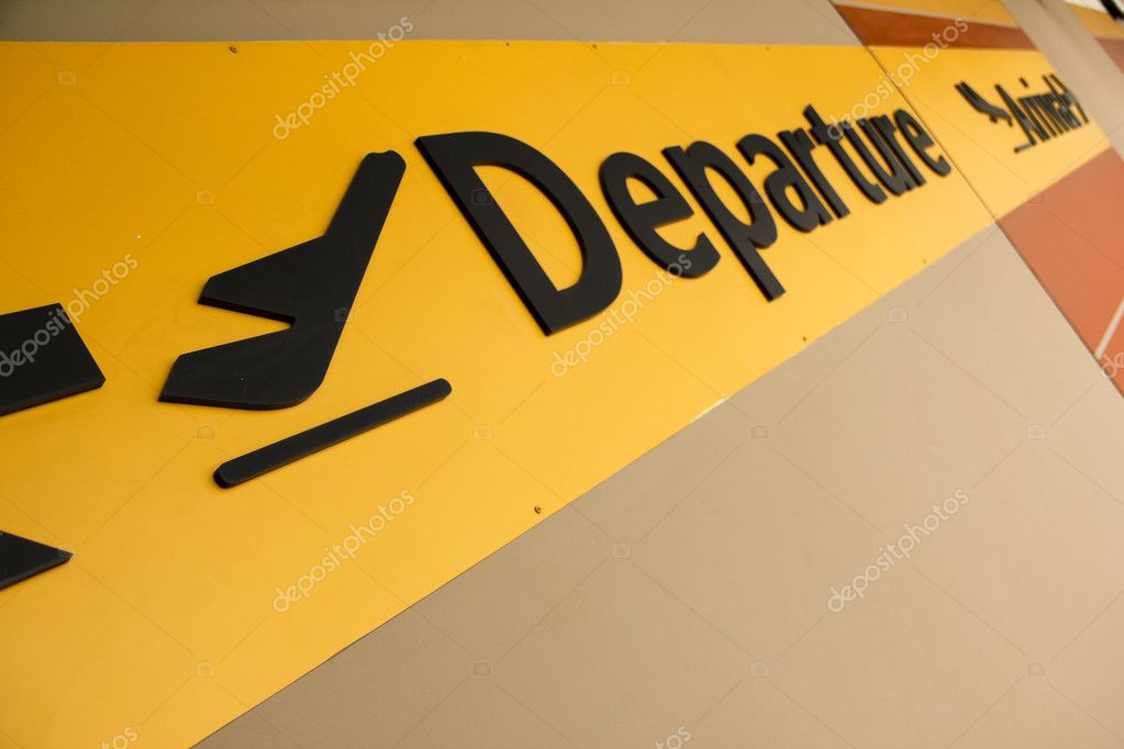 Airline Departure Sign