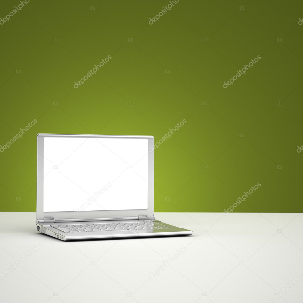 Blank Laptop Screen