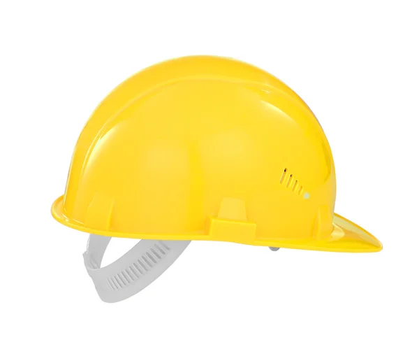 用剪切路径列入隔绝的黄色安全生成器安全帽 