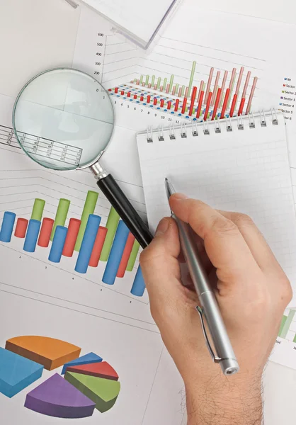 Graphs tables and documents — Stock Photo #5766266