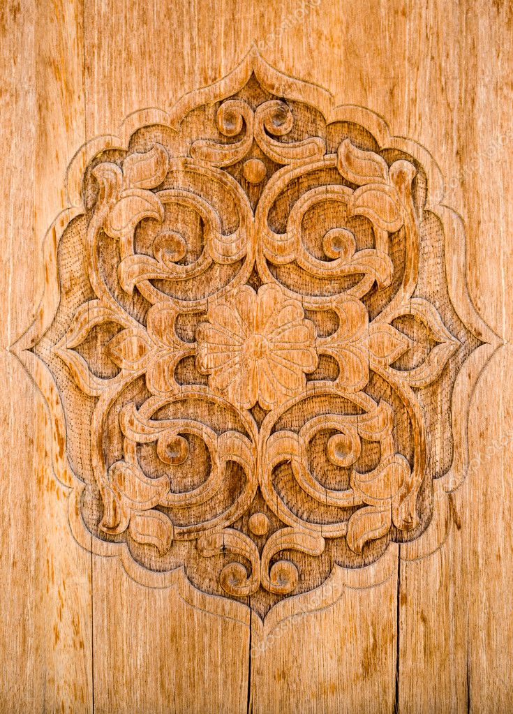 Art of wood carving. Aqua