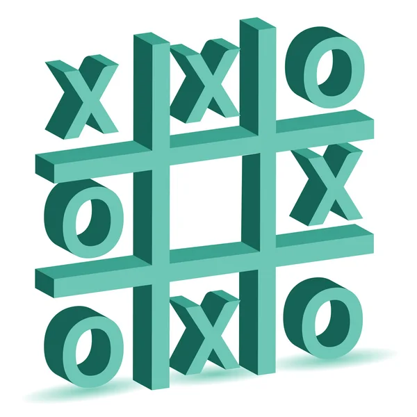 Noughts and crosses game — Stock Photo © alexmillos 6414106