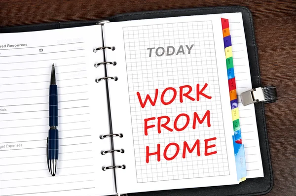 Work from home message