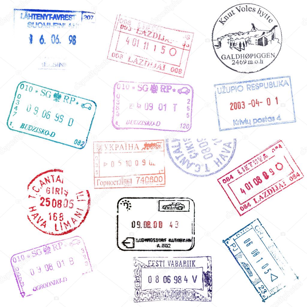 Passport Stamp Background
