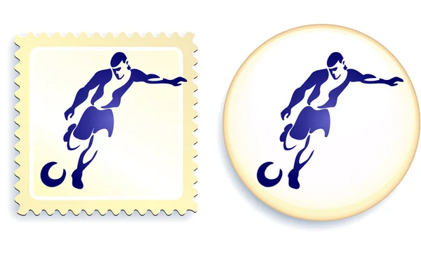 Voetbal Stempel Vector Art Stock Images Depositphotos