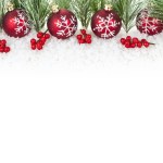 Red Christmas Border