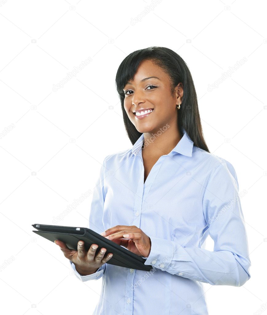 black woman computer