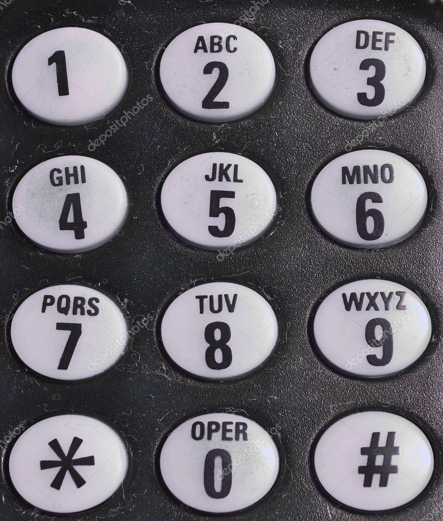 picture of phone keypad with letters