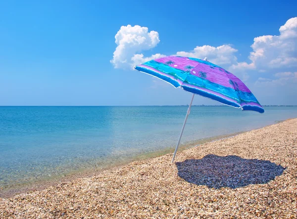 Beach umbrella, sea and sky