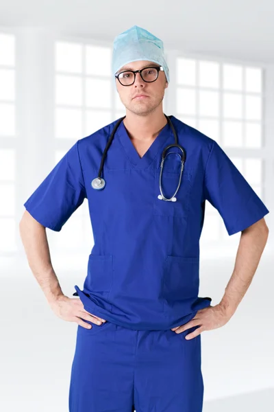 Modern office young man doctor