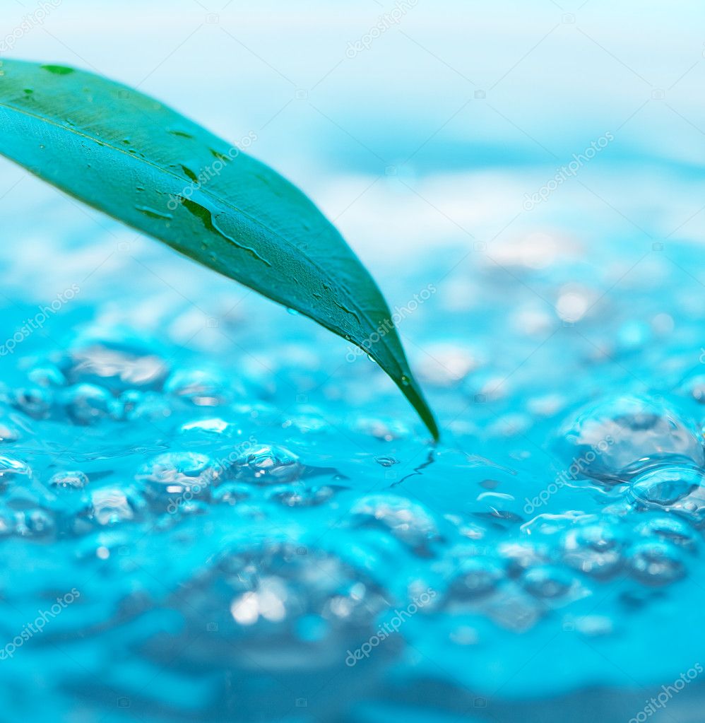 Green Water Drop