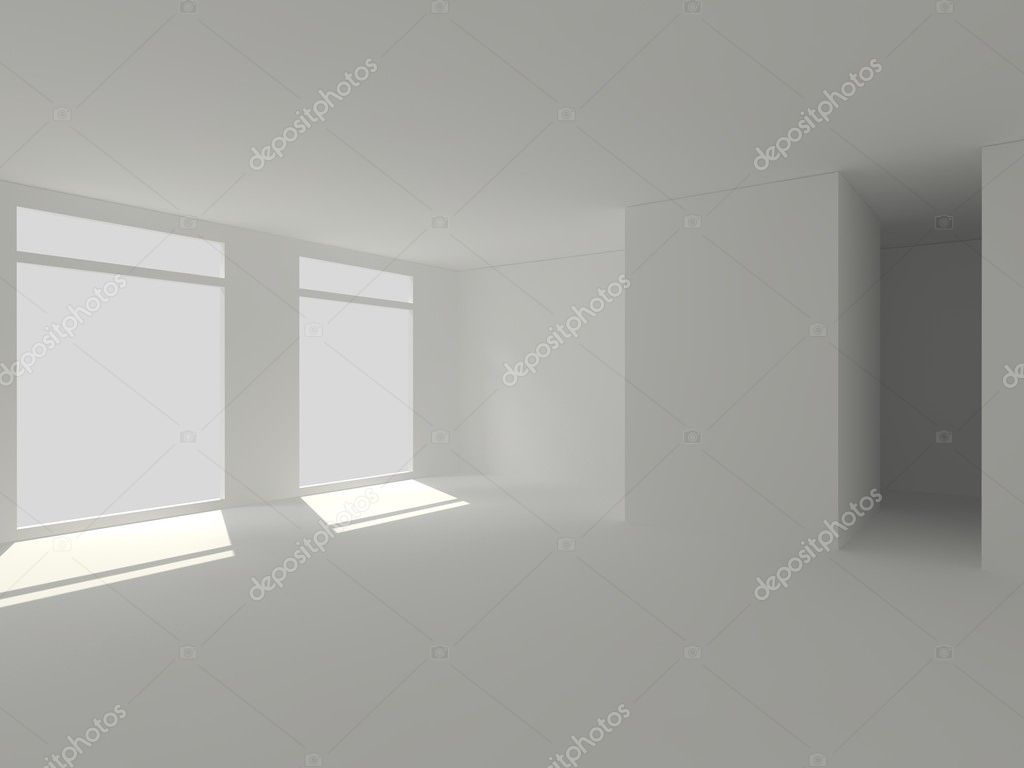 Empty White Room