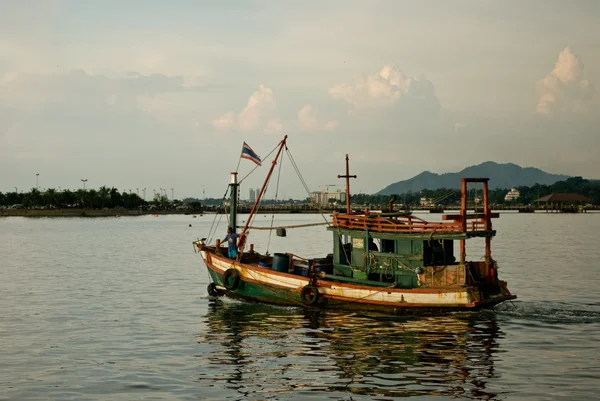 Fisherman boat in the sea