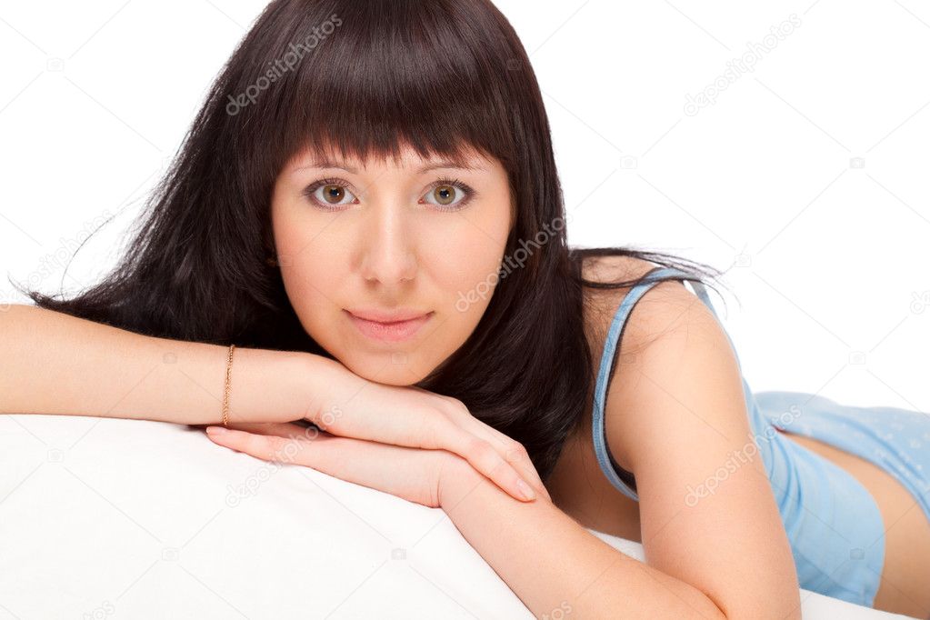 Woman Laying On Bed Stock Photo By Chesterf 5772304