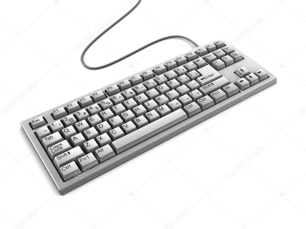 computer keyboard clipart black and white - photo #41