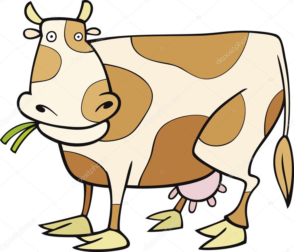 caricature cow