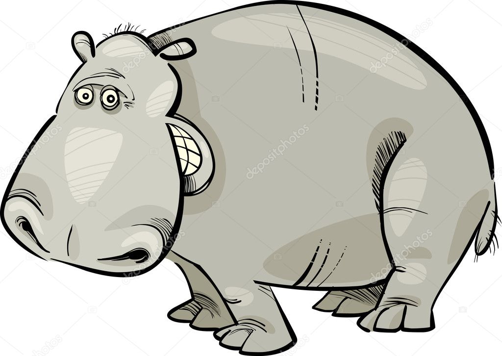 Cartoon Hippopotamus