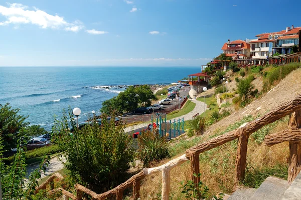 Coast of Black Sea in the ancient city of Nessebar, Bulgaria