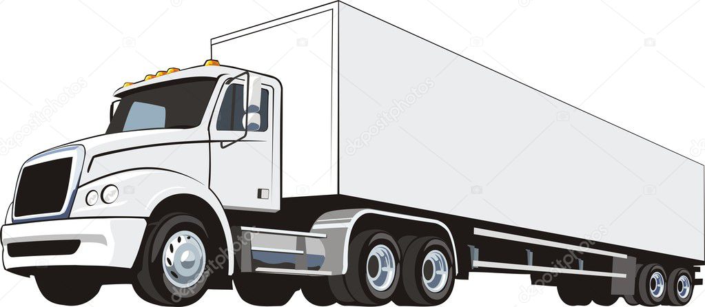 Cargo truck \u2014 Stock Vector \u00a9 kokandr 5660888