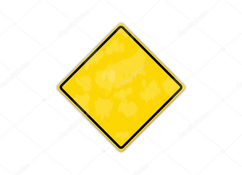 Caution Sign Blank