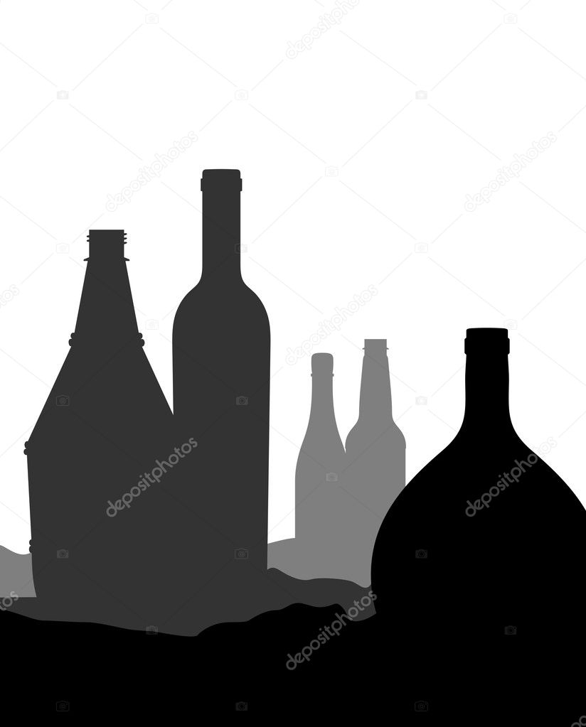 Wine Bottle Silhouette