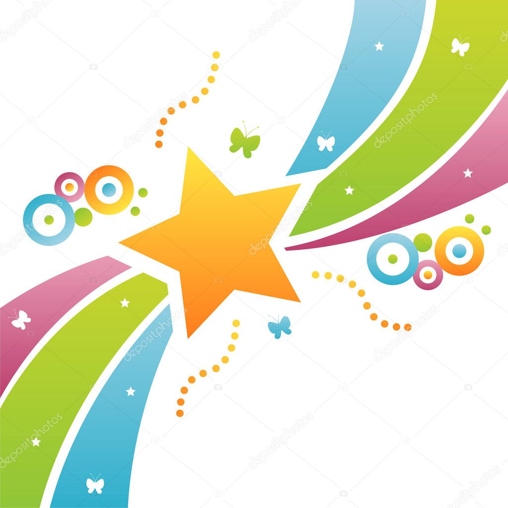 Star background — Stock Vector © isabelle #5688114