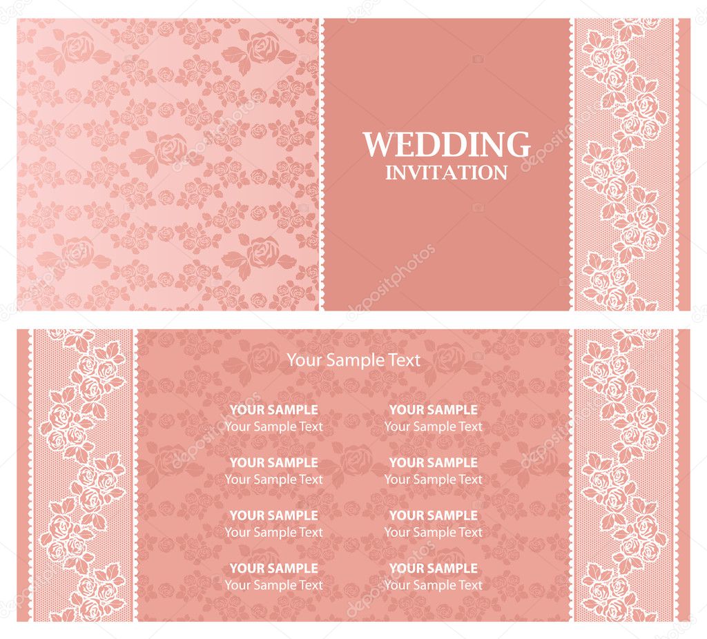 Wedding invitation template