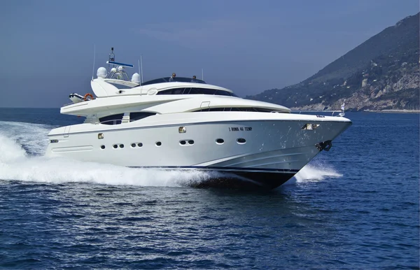 Italy, S.Felice Circeo, luxury yacht Rizzardi Posillipo Technema 95