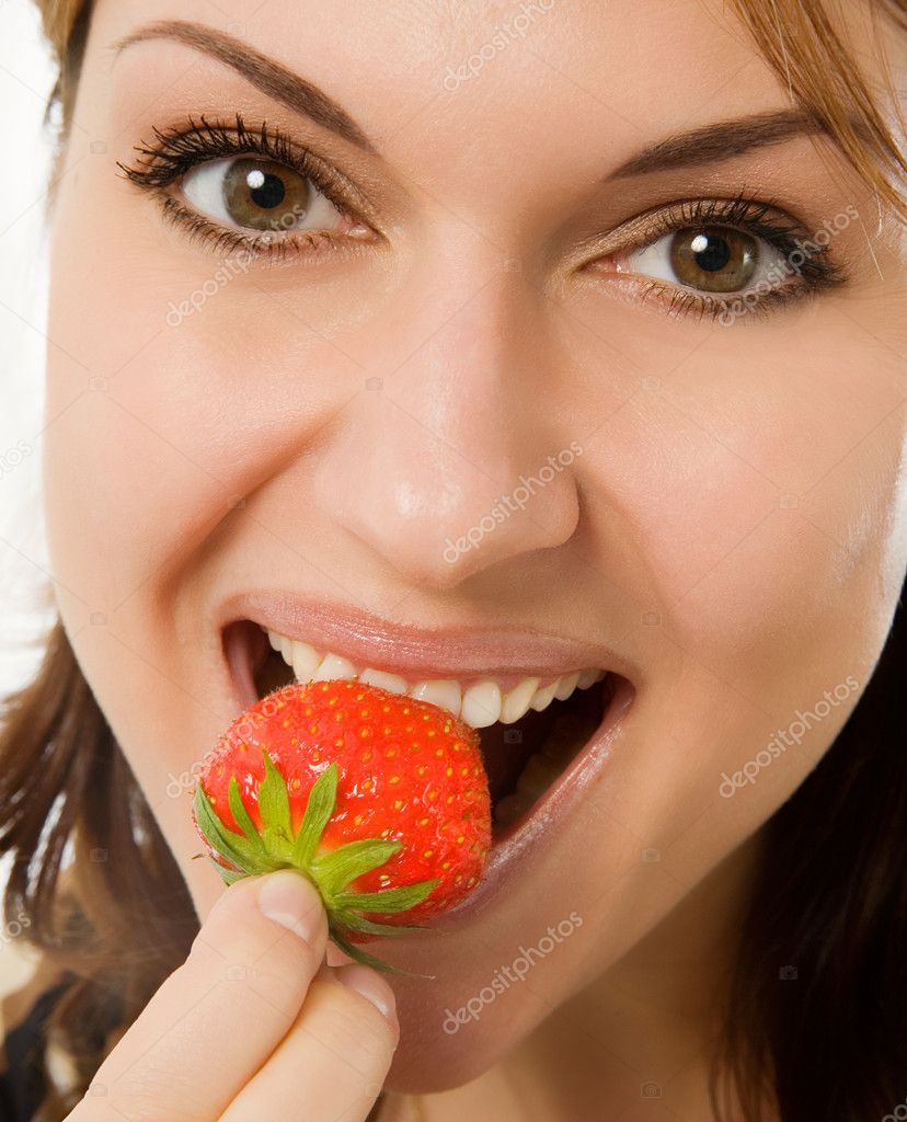 Strawberry Eating