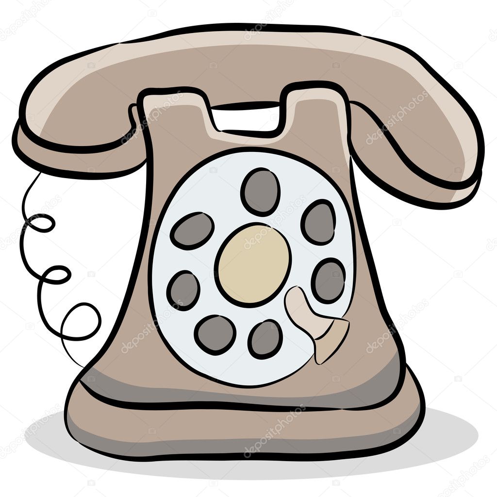 old phone clipart - photo #28