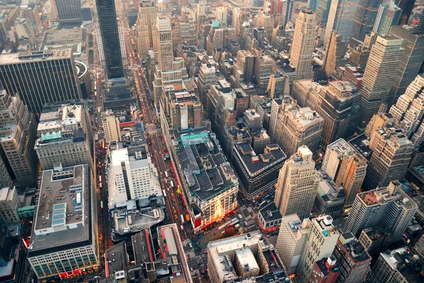 New York City street aerial view