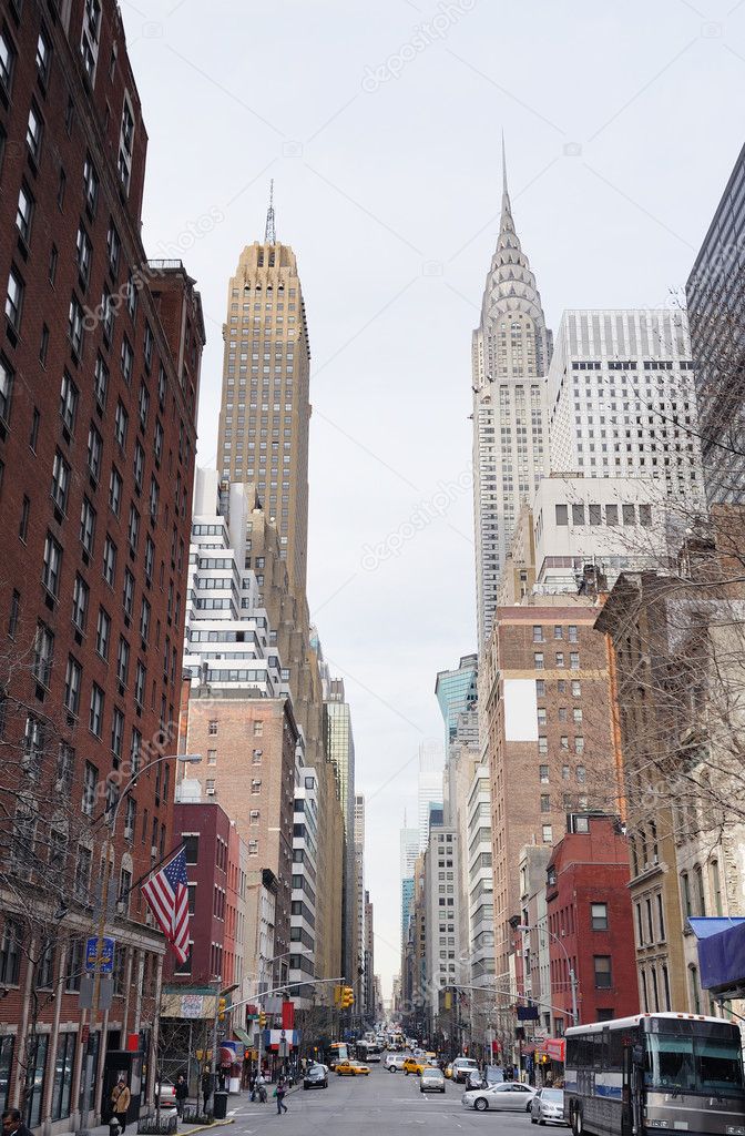 New York City Manhattan street view - Stock Editorial Photography