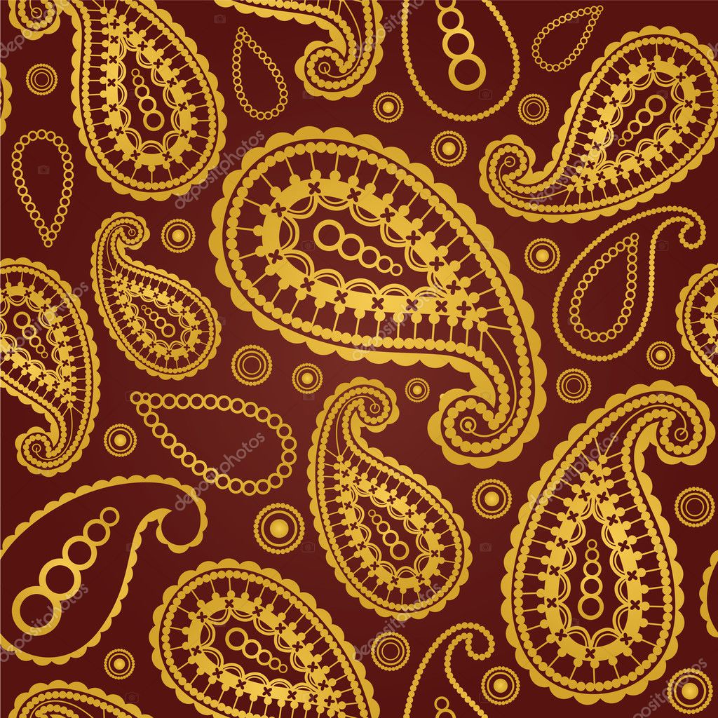 Brown Paisley