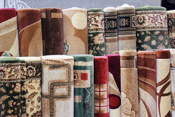 Samples of carpet coverings