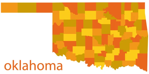 Oklahoma State  on Vector Map Of Oklahoma State  Usa   Stock Vector    Ulises Design