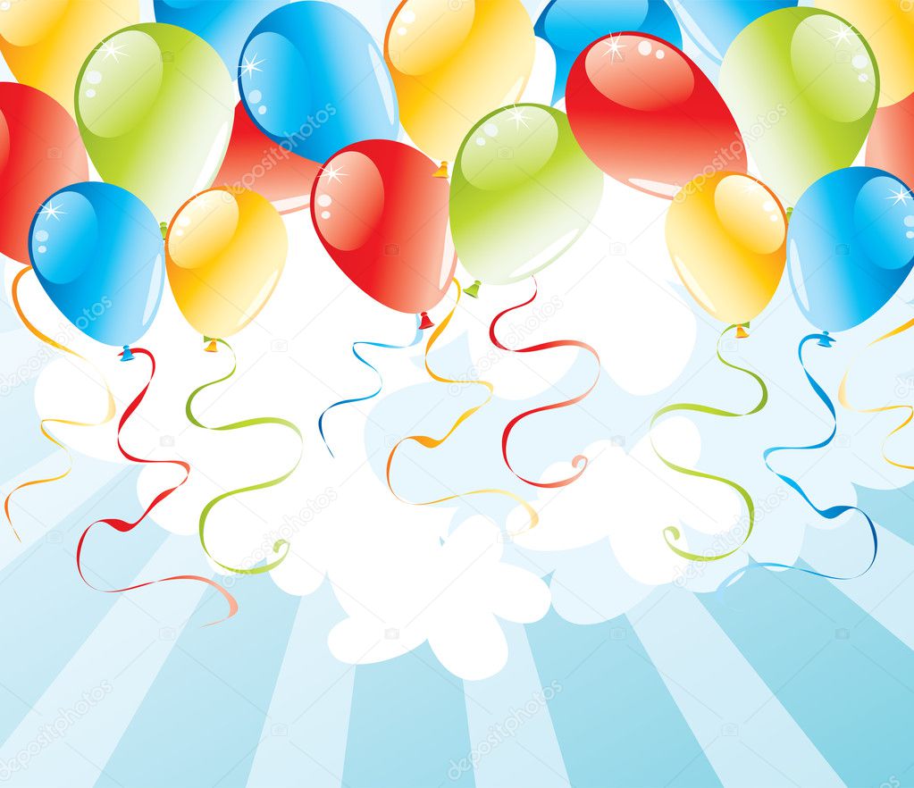 Background With Balloons