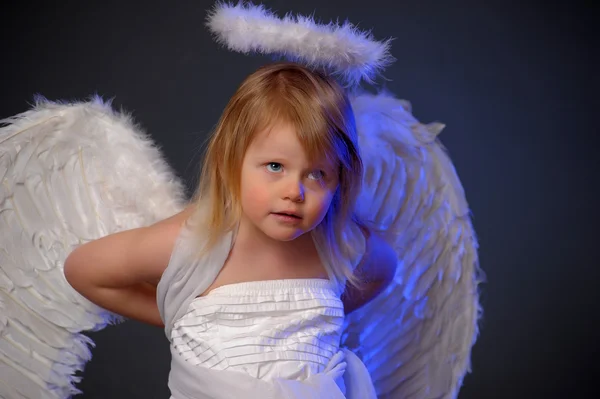 Girl in angel costume
