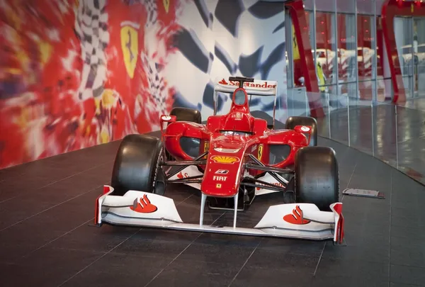 ABU DHABI, UAE - AUGUST 3: F1 Red Bull Racing car on display in