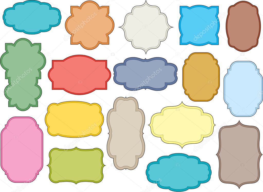 Vector set: vintage labels - inspired by antique originals — Stock Vector #5805342