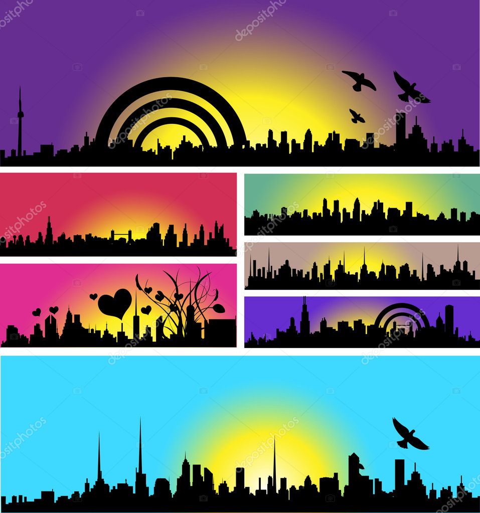 colorful skyline