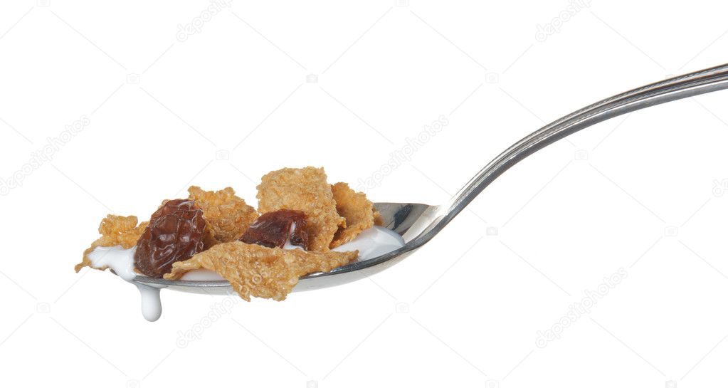 cereal and spoon