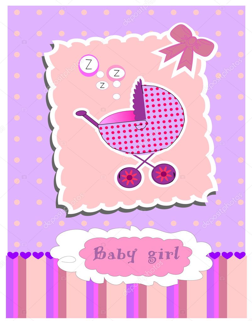girl baby cards