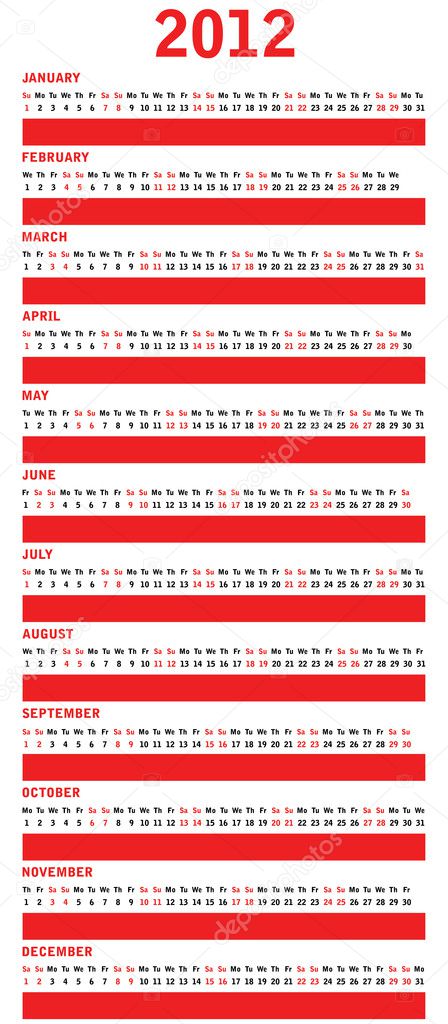 Red Calendar